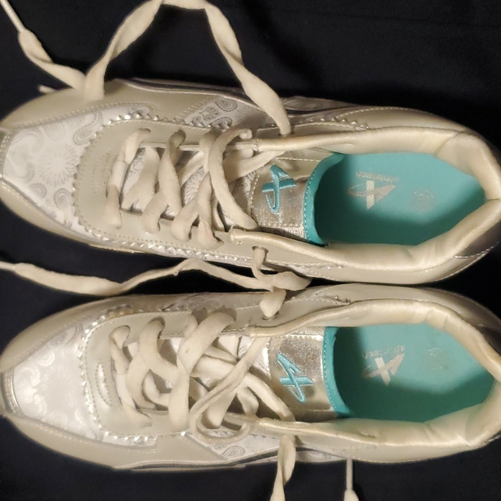 Sneakers athletech silver/white/teal 8.5